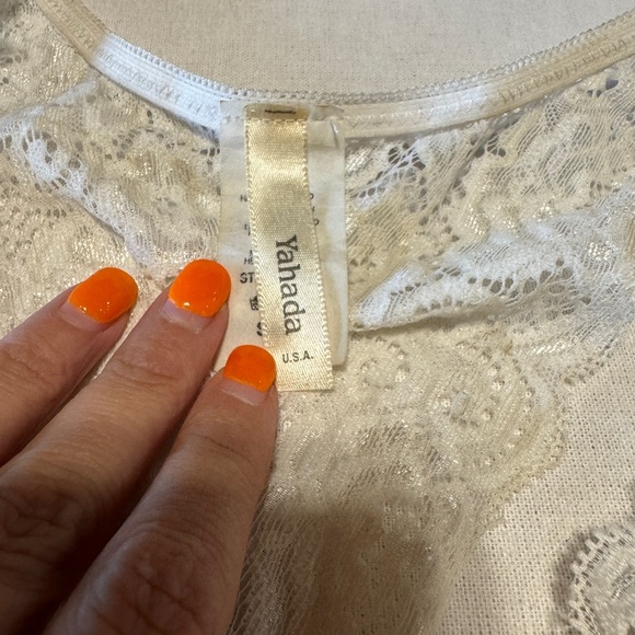 Yahada Size Small/Medium Lace Bralette in Cream - Picture 4 of 7